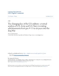 A Textual Analysis of US Army and US Navy Recruiting Advertisements From
