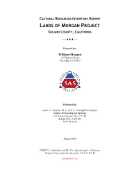 Appendix 6.8 Cultural Resource Study