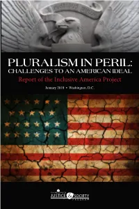 Pluralism in Peril: Challenges to an American Ideal
