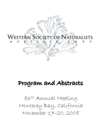 Program and Abstracts