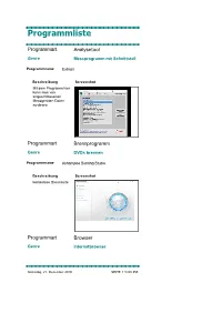 Programmliste