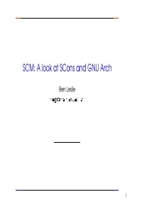 SCM: a Look at Scons and GNU Arch