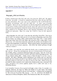 Appendix N 'Biography AEB, Ian K Buckley If