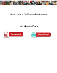Divinity Original Sin Minimum Requirements