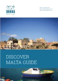 DVE Discover Malta Guide