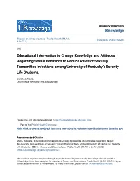 Educational Intervention to Change Knowledge and Attitudes