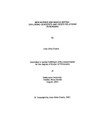 Exploring Gendered and Sexed Relations in Nursing