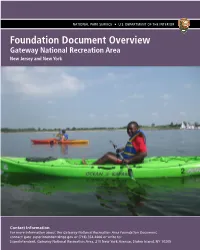 Gateway National Recreation Area Foundation Overview