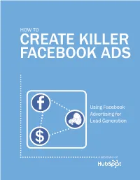 How to Using Facebook Advertising for Lead Generation
