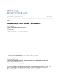 Migration Dynamics for the Ideal Free Distribution
