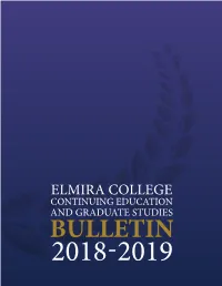 2018-2019 Bulletin Has Been Published by The