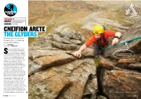 CNEIFION ARETE the GLYDERS What Mortals Can Learn from the Grade Where Scrambling Meets Rock-Climbing