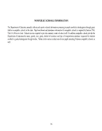 Nonpublic Schools Information
