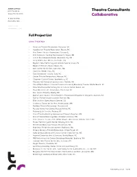 TCC Full Project List.Indd