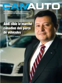 Audi Cible Le Marché Canadien Des Parcs De Véhicules