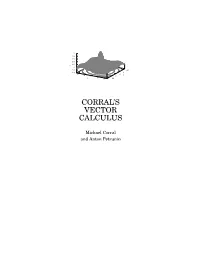 Corral's Vector Calculus