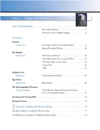 Table of Contents