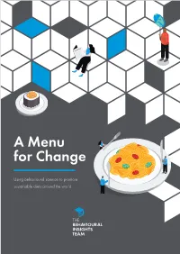 A Menu for Change
