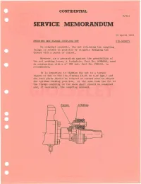 Service Memorandum