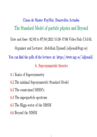 The Standard Model of Particle Physics and Beyond