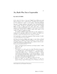 No, Rashi Was Not a Corporealist