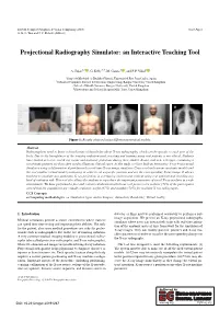 Projectional Radiography Simulator: an Interactive Teaching Tool