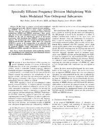 Spectrally Efficient Frequency Division Multiplexing with Index-Modulated Non-Orthogonal Subcarriers