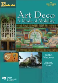 Art Deco : a Mode of Mobility