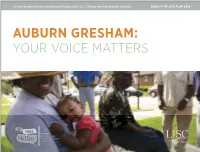 Auburn Gresham for Its Quality-Of-Life Plan
