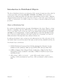 Distributed Objects