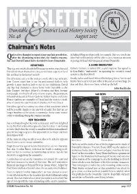 NEWSLETTER Dunstable District Local History Society No