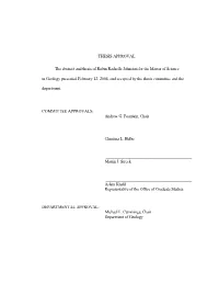 Thesis Approval