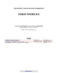 THRIVENT SERIES FUND INC Form NPORT-EX Filed 2019-05-22
