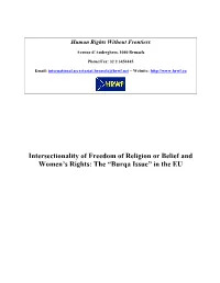 Burqa Issue” in the EU