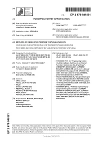 Methods of Developing Terpene Synthase Variants Verfahren Zur Entwicklung Von Terpensynthasevarianten Procédés De Développement De Variants De Terpène Synthase