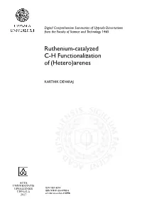 Ruthenium-Catalyzed CH Functionalization Of(Hetero)