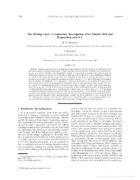 The Melting Layer: a Laboratory Investigation of Ice Particle Melt and Evaporation Near 0°C