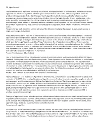 36 Algorithms.Txt 4/4/2010 Zhan and Noon Tested Algorithms For
