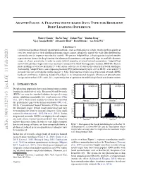Adaptivfloat: a Floating-Point Based Data Type for Resilient Deep Learning Inference