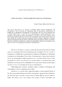 An Existentialist Reconstruction of Pyrrhonism