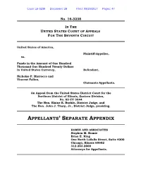 Appellants' Separate Appendix
