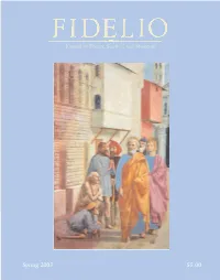 Fidelio, Volume 12, Number 1, Spring 2003