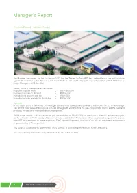 Manager's Report