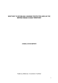 Mpa Consulation Facilitator Report