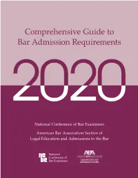 NCBE Bar Admissions Guide