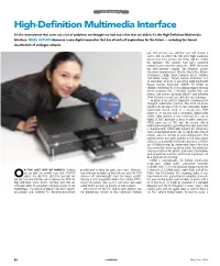 The High-Definition Multimedia Interface