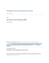An Interest in the Impossible Todd Kesselman