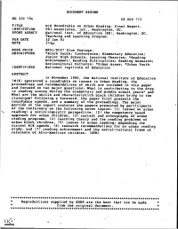 Laching and Learning Program. NOTE Proceedings and Recommendations