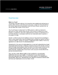 Trust Overview