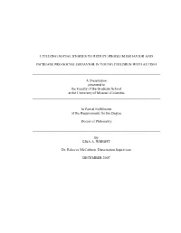Utilizing Social Stories to Reduce Problem Behavior And